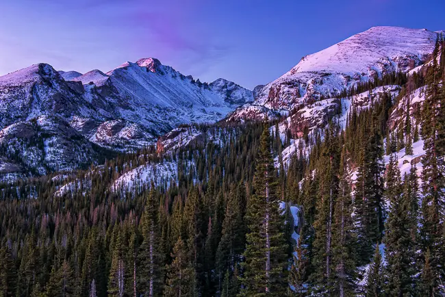 Dream Lake Estes Park Snowshoeing Tour
